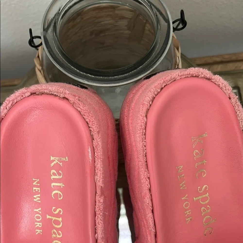 Kate Spade Pink Quilted Sandals